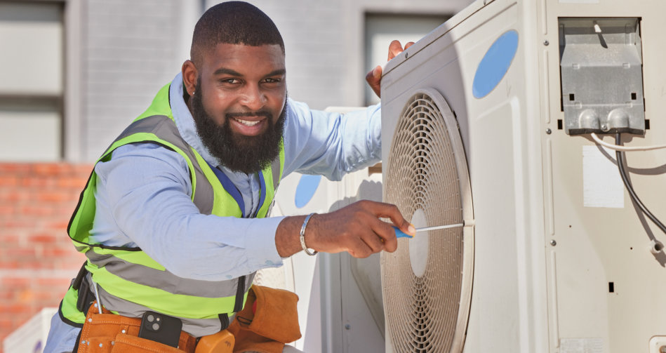 man work on hvac